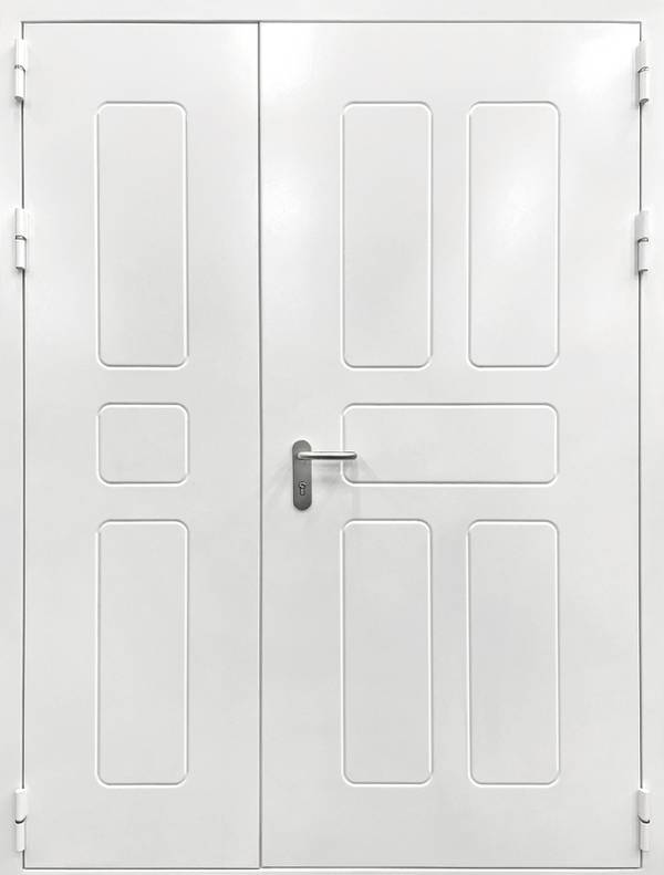 Полуторная дверь с выдавленным рисунком