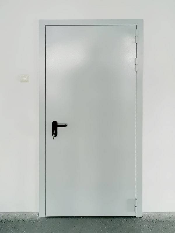 Противопожарная дверь на входе (пос. Сосенский)
